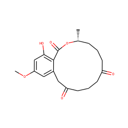 COc1cc(O)c2c(c1)CC(=O)CCCC(=O)CCC[C@@H](C)OC2=O ZINC000096905614