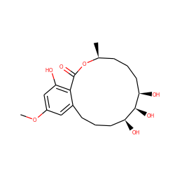 COc1cc(O)c2c(c1)CCC[C@H](O)[C@H](O)[C@H](O)CCC[C@H](C)OC2=O ZINC001772586112