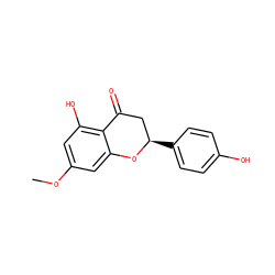 COc1cc(O)c2c(c1)O[C@H](c1ccc(O)cc1)CC2=O ZINC000000338284