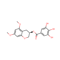 COc1cc(OC)c2c(c1)OC[C@H](OC(=O)c1cc(O)c(O)c(O)c1)C2 ZINC000013438101