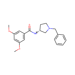 COc1cc(OC)cc(C(=O)N[C@@H]2CCN(Cc3ccccc3)C2)c1 ZINC000018182937