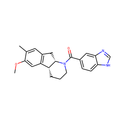 COc1cc2c(cc1C)C[C@H]1[C@@H]2CCCN1C(=O)c1ccc2[nH]cnc2c1 ZINC000117407276