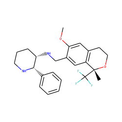 COc1cc2c(cc1CN[C@H]1CCCN[C@H]1c1ccccc1)[C@@](C)(C(F)(F)F)OCC2 ZINC000040395238