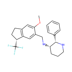 COc1cc2c(cc1CN[C@H]1CCCN[C@H]1c1ccccc1)[C@H](C(F)(F)F)CC2 ZINC000022450663