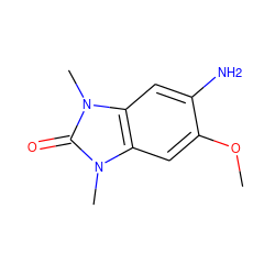 COc1cc2c(cc1N)n(C)c(=O)n2C ZINC000006679792