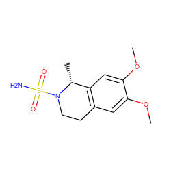COc1cc2c(cc1OC)[C@@H](C)N(S(N)(=O)=O)CC2 ZINC000049110143