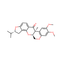 COc1cc2c(cc1OC)[C@]1(C)C(=O)c3ccc4c(c3O[C@@H]1CO2)C[C@H](C(C)C)O4 ZINC000027652639