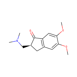 COc1cc2c(cc1OC)C(=O)[C@H](CN(C)C)C2 ZINC000197170912