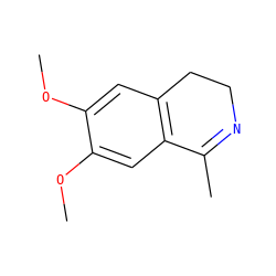 COc1cc2c(cc1OC)C(C)=NCC2 ZINC000001667098