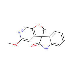 COc1cc2c(cn1)OC[C@]21C(=O)Nc2ccccc21 ZINC000103177712