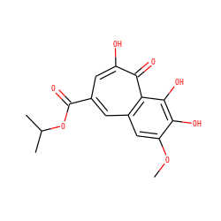 COc1cc2cc(C(=O)OC(C)C)cc(O)c(=O)c2c(O)c1O ZINC000142498527