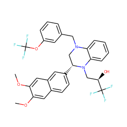COc1cc2ccc([C@@H]3CN(Cc4cccc(OC(F)(F)F)c4)c4ccccc4N3C[C@@H](O)C(F)(F)F)cc2cc1OC ZINC000207725920