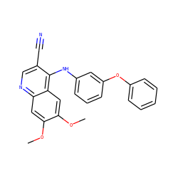 COc1cc2ncc(C#N)c(Nc3cccc(Oc4ccccc4)c3)c2cc1OC ZINC000029215598