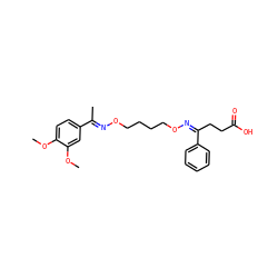 COc1ccc(/C(C)=N/OCCCCO/N=C(/CCC(=O)O)c2ccccc2)cc1OC ZINC000045339289