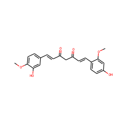 COc1ccc(/C=C/C(=O)CC(=O)/C=C/c2ccc(O)cc2OC)cc1O ZINC000167147370