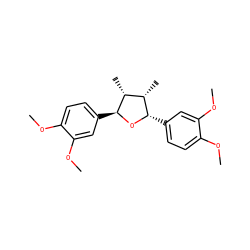 COc1ccc([C@@H]2O[C@@H](c3ccc(OC)c(OC)c3)[C@H](C)[C@@H]2C)cc1OC ZINC000029554970