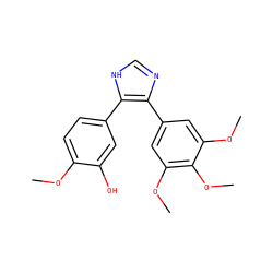 COc1ccc(-c2[nH]cnc2-c2cc(OC)c(OC)c(OC)c2)cc1O ZINC000013473122