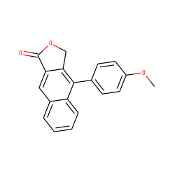 COc1ccc(-c2c3c(cc4ccccc24)C(=O)OC3)cc1 ZINC000026174246