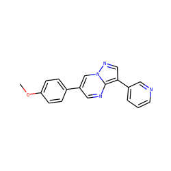 COc1ccc(-c2cnc3c(-c4cccnc4)cnn3c2)cc1 ZINC000000026950