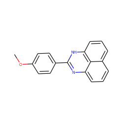 COc1ccc(-c2nc3cccc4cccc([nH]2)c43)cc1 ZINC000004008197