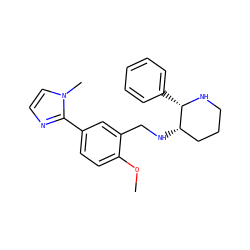 COc1ccc(-c2nccn2C)cc1CN[C@H]1CCCN[C@H]1c1ccccc1 ZINC000022938178