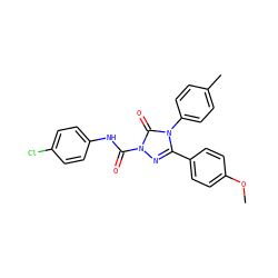 COc1ccc(-c2nn(C(=O)Nc3ccc(Cl)cc3)c(=O)n2-c2ccc(C)cc2)cc1 ZINC000103262300