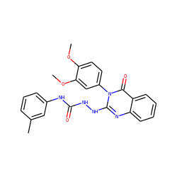 COc1ccc(-n2c(NNC(=O)Nc3cccc(C)c3)nc3ccccc3c2=O)cc1OC ZINC000026000649
