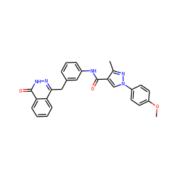 COc1ccc(-n2cc(C(=O)Nc3cccc(Cc4n[nH]c(=O)c5ccccc45)c3)c(C)n2)cc1 ZINC000028525251