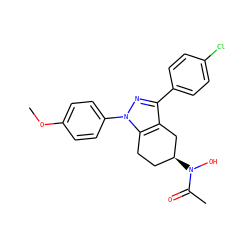 COc1ccc(-n2nc(-c3ccc(Cl)cc3)c3c2CC[C@H](N(O)C(C)=O)C3)cc1 ZINC000027657007