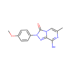 COc1ccc(-n2nc3c(N)nc(C)cn3c2=O)cc1 ZINC001772583781