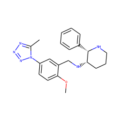 COc1ccc(-n2nnnc2C)cc1CN[C@H]1CCCN[C@H]1c1ccccc1 ZINC000025975552