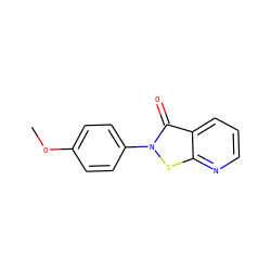 COc1ccc(-n2sc3ncccc3c2=O)cc1 ZINC000001654020