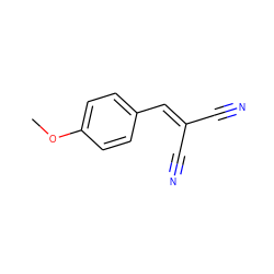 COc1ccc(C=C(C#N)C#N)cc1 ZINC000000042475