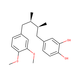 COc1ccc(C[C@@H](C)[C@@H](C)Cc2ccc(O)c(O)c2)cc1OC ZINC000006487283