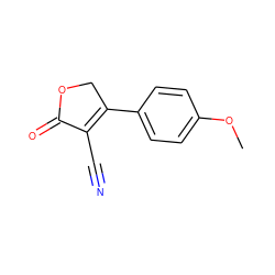COc1ccc(C2=C(C#N)C(=O)OC2)cc1 ZINC000000170480