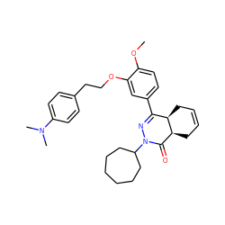 COc1ccc(C2=NN(C3CCCCCC3)C(=O)[C@@H]3CC=CC[C@H]23)cc1OCCc1ccc(N(C)C)cc1 ZINC000653806037