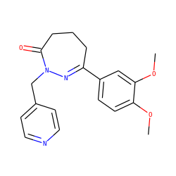 COc1ccc(C2=NN(Cc3ccncc3)C(=O)CCC2)cc1OC ZINC001772600503