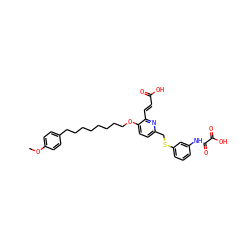 COc1ccc(CCCCCCCCOc2ccc(CSc3cccc(NC(=O)C(=O)O)c3)nc2/C=C/C(=O)O)cc1 ZINC000026987432