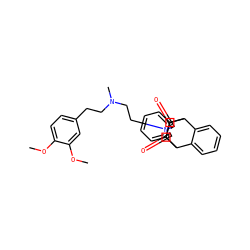 COc1ccc(CCN(C)CCN2C(=O)[C@H]3C4c5ccccc5C(c5ccccc54)[C@H]3C2=O)cc1OC ZINC000013687251