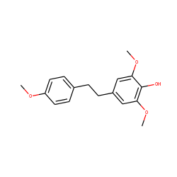 COc1ccc(CCc2cc(OC)c(O)c(OC)c2)cc1 ZINC000001625619