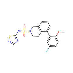 COc1ccc(F)cc1-c1cccc2c1CCN(S(=O)(=O)Nc1ncns1)C2 ZINC000147448144