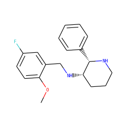 COc1ccc(F)cc1CN[C@H]1CCCN[C@H]1c1ccccc1 ZINC000022938133
