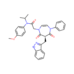 COc1ccc(N(C(=O)CN2C=CN(c3ccccc3)C(=O)[C@@H](Cc3n[nH]c4ccccc34)C2=O)C(C)C)cc1 ZINC000049762100