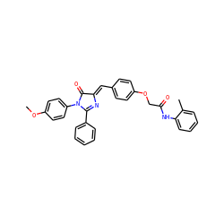 COc1ccc(N2C(=O)/C(=C/c3ccc(OCC(=O)Nc4ccccc4C)cc3)N=C2c2ccccc2)cc1 ZINC000473115919
