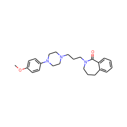 COc1ccc(N2CCN(CCCN3CCCc4ccccc4C3=O)CC2)cc1 ZINC000040918616
