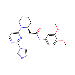 COc1ccc(NC(=O)C[C@@H]2CCCCN2c2ccnc(-n3ccnc3)n2)cc1OC ZINC000035272222