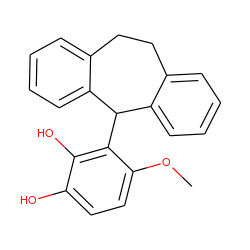 COc1ccc(O)c(O)c1C1c2ccccc2CCc2ccccc21 ZINC000029571163