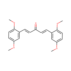 COc1ccc(OC)c(/C=C/C(=O)/C=C/c2cc(OC)ccc2OC)c1 ZINC000034513720