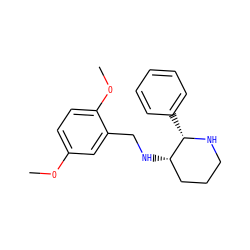 COc1ccc(OC)c(CN[C@H]2CCCN[C@H]2c2ccccc2)c1 ZINC000026716049