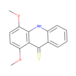 COc1ccc(OC)c2c(=S)c3ccccc3[nH]c12 ZINC000006404102
